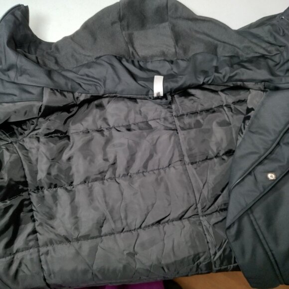 Adidas Garneau Stadium Jacket Men Medium Black Coat Coach Parka Moose 18 Soccer - Picture 14 of 16